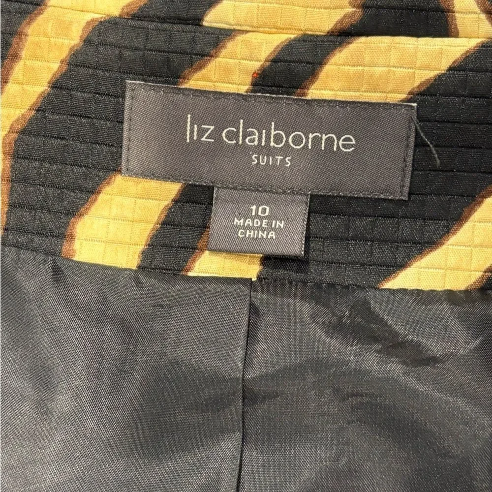 Liz Claiborne Zebra Pattern Blazer - Picture 6 of 14